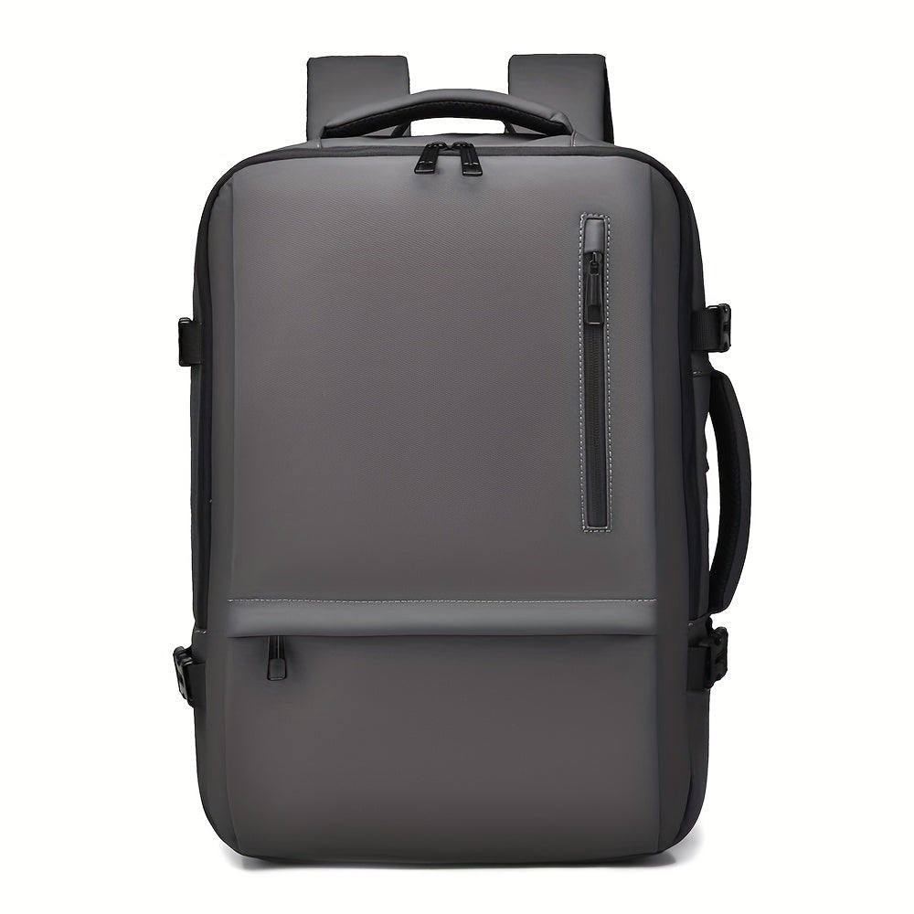 New multifunctional men's backpack made from durable nylon fabric. Suitable for short trips and convenient business travel, featuring multiple pockets and large capacity. Perfect for