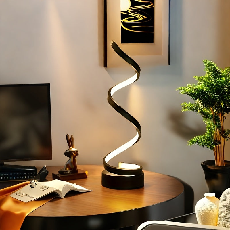 Dimmable LED table lamp with adjustable gooseneck, USB powered, perfect for various rooms - a great gift idea.