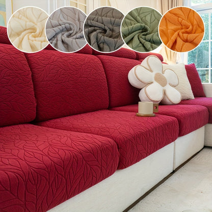 Jacquard stretch stain-resistant sofa slipcover, universal fit for all seasons, nonslip couch cover for home decor.