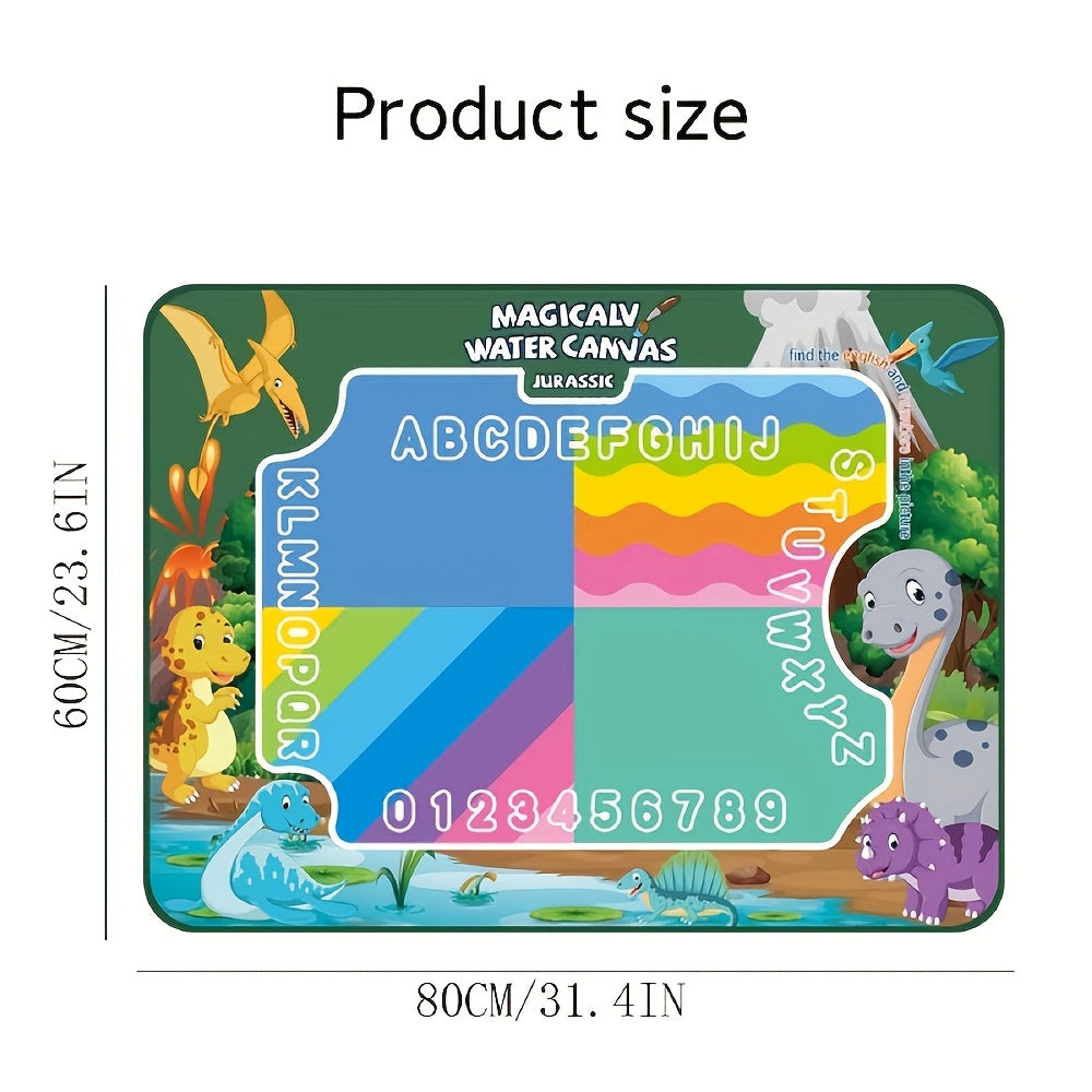 Многоразовый волшебный рисовальный коврик для безмятежного и стираемого художественного развлечения для детей 3-6 лет. Включает алфавит и цифры для образовательной игры. Идеальная игрушка для Рамадан Мубарак.