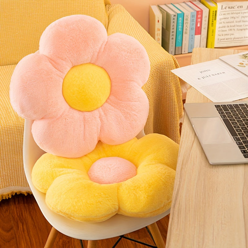 1 flower-shaped pillow for cute and comfy room decor, sofas, beds, cars, and lounging.