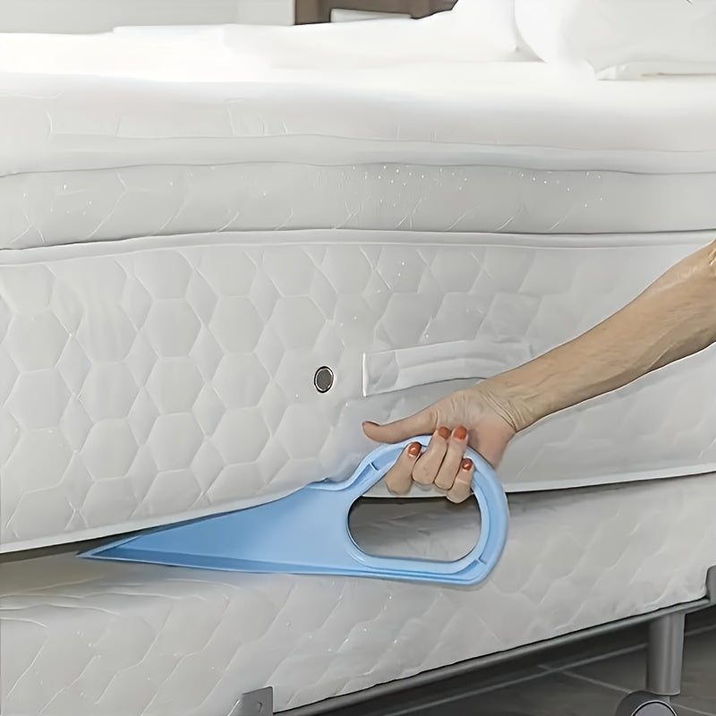 These 2-Pack Bed Sheet & Bed Skirt Holder Tools feature an ergonomic design for easy tucking, making bed-making a breeze. Hand wash only for secure and simplified use.