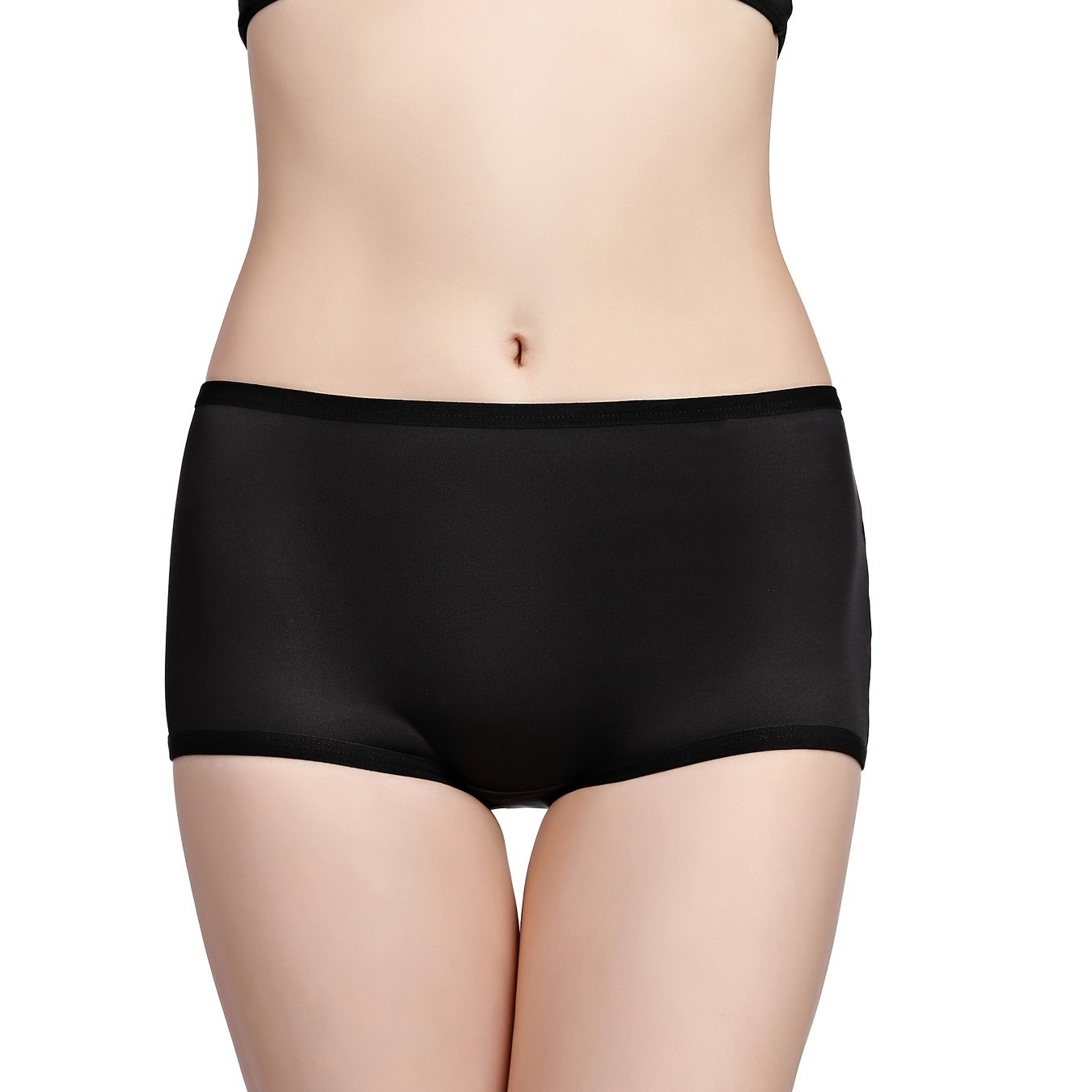 Padded boyshort panties for women enhance and lift the butt, providing comfort and high coverage.