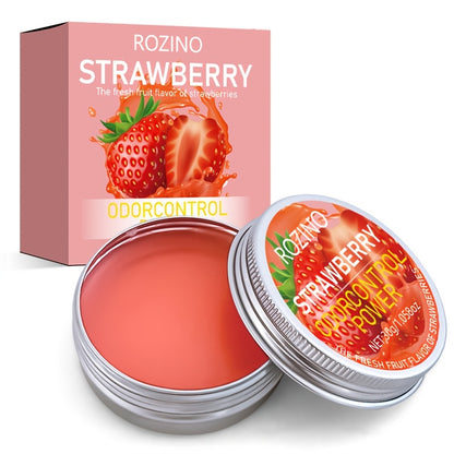 1pc ROZINO Strawberry Scented Deodorant, 30g - Long-lasting odor control, unisex body stick.