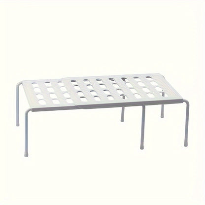 Adjustable Plastic Shoe Rack Organizer for Home, Dorm, or Closet - Space-saving multi-tier storage in White & Gray, ideal for Sneakers, Loafers, and Slippers. Features adjustable shelves