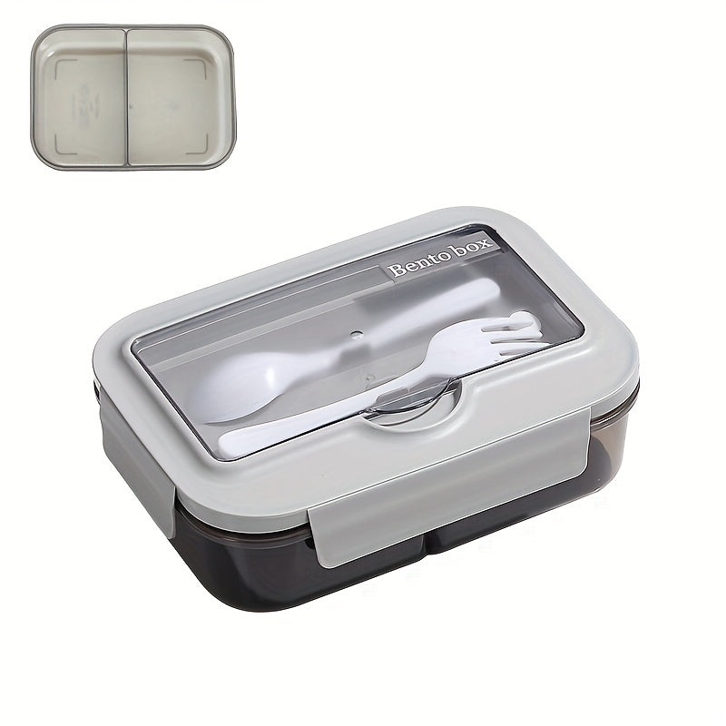 Fresh-keeping Leak-proof Double-layer Lunch Box, Large Capacity, Microwave Safe, Portable Meal Box for Work or School, Nutritional Sub-packaging - Say Goodbye to Fast Food with this 1-piece set.