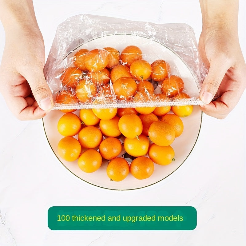 Set of 96 pieces, these food covers are designed for elastic food storage and are reusable. They are fitted bowl covers with a semi-transparent tray cover perfect for leftovers, fruits, and vegetables. Ideal for picnics, camping, and home kitchens, these