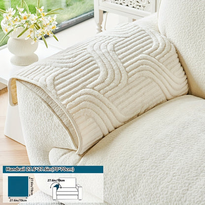 Bohemian Plush slipcover: quilted, non-slip, all season, easy care, pet friendly, machine washable, soft and comfortable - ideal for living rooms, bedrooms, and offices; protects sofas and armchairs up to 4 seats.