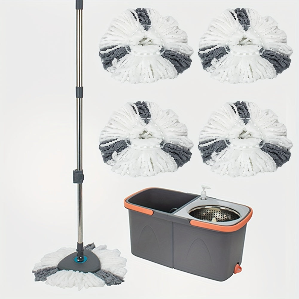 Introducing the Triangle Rotating Mop and Square Separation Bucket Set, featuring a Dirty and Clean Water Separation System for optimal cleaning. Ideal for hardwood, tile, and marble floors, this set includes a self-rotating mop head and 4 triangle mop