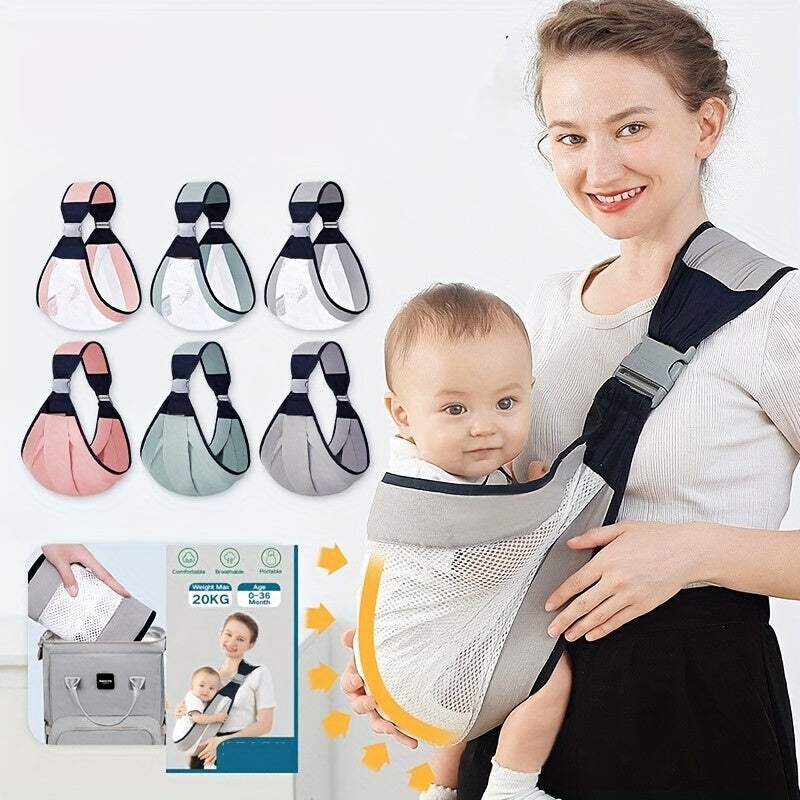 Portable Breathable Baby Carrier, Set of 2 - 3D Honeycomb Mesh Wrap Child Slings with Adjustable Wide Shoulder Straps. Suitable for Newborns, Infants, and Toddlers Ages 0-36 Months. Item number: 431389256