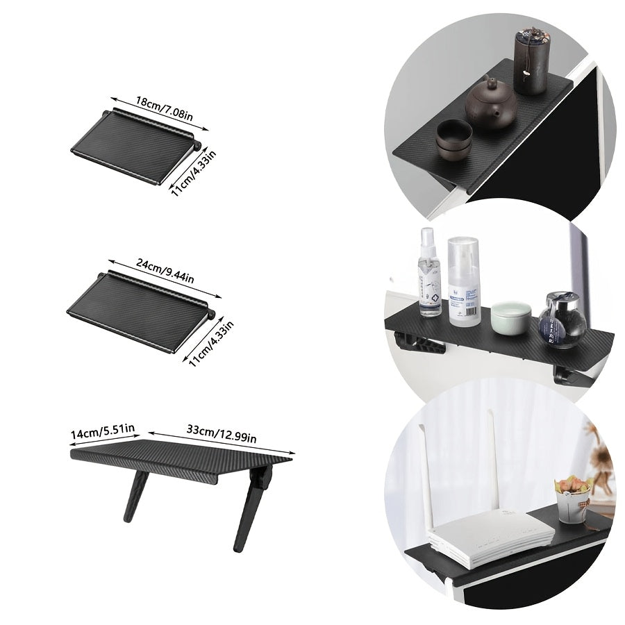 TV Top Shelf Platform for PC Monitor, Streaming Devices & Speakers - Made of Sturdy ABS Material with Painted Finish, Requires No Electricity, Ideal for Organizing Media Boxes, Routers, and Desktop Computer Monitors on Your Desk.