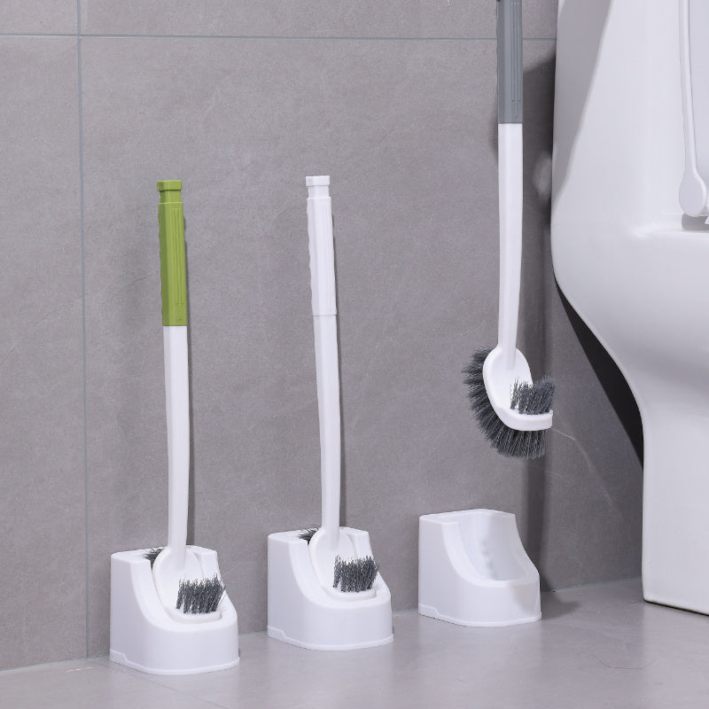 Versatile Toilet Brush Set with Adjustable Handle and Convenient Wall Mount Holder - Perfect for Bathroom and RV Use, Ensures Thorough Cleaning with No Missed Spots