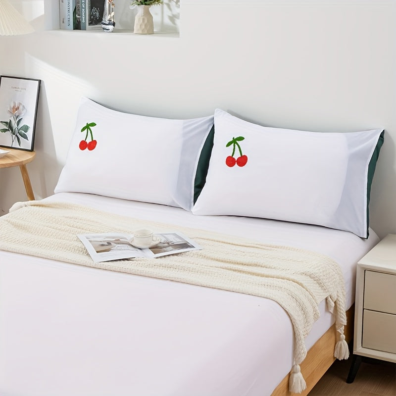 Two pieces of pillowcases with towel material, designed in 50*70 size. These pillowcases come in various flower patterns and are made of skin-friendly 100% polyester fiber spandex fabric. They are soft and comfortable to use, and do not come with a