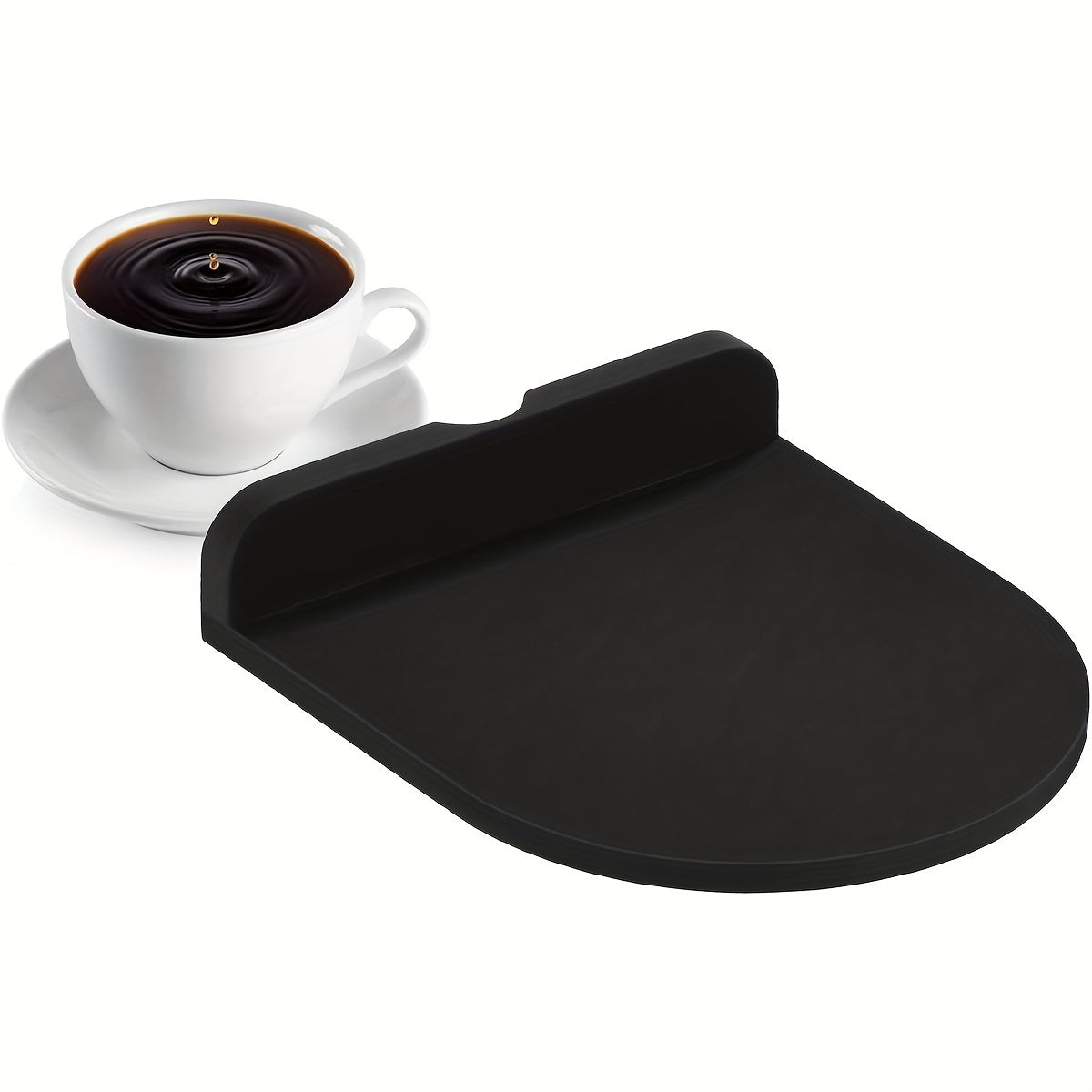 Espresso Tamping Mat - Black Silicone Pad for Coffee Tamper, Food-Grade Espresso Station Accessory