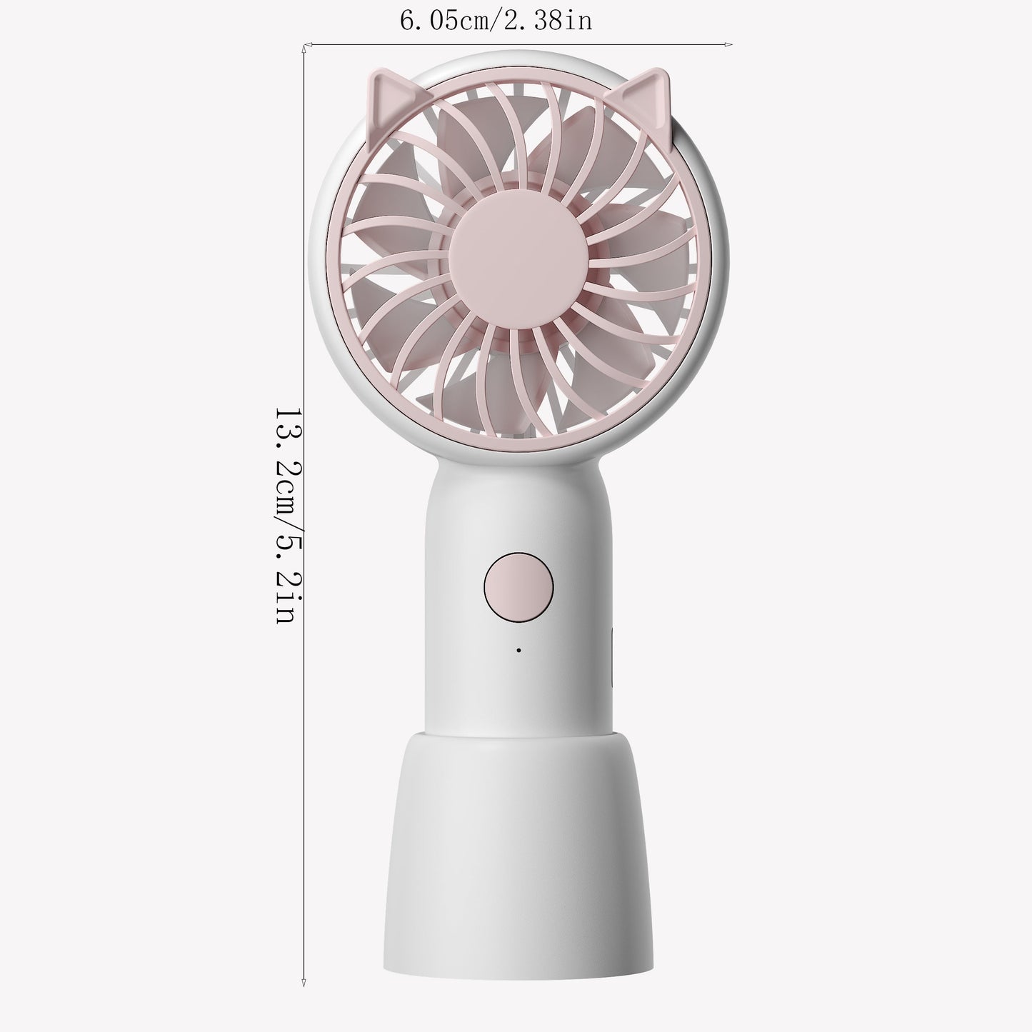 Handheld Mini Fan with Powerful Wind - High-Speed, Rechargeable via USB for Indoor and Outdoor Use