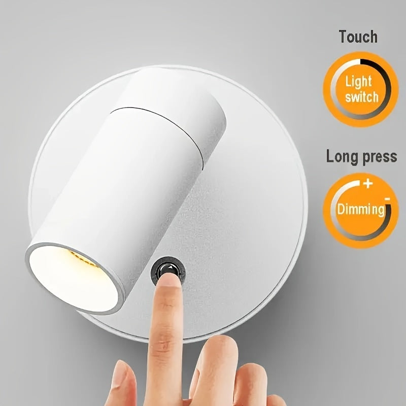 360° Rotating LED Night Light with Touch Control, USB Rechargeable & Magnetic - Adjustable Brightness, Ideal Gift for any Occasion, LED Lights for Bedroom