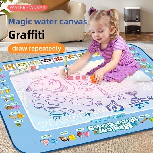 Reusable canvas mat for kids, portable art toy in mixed colors for fun drawing experience in winter and during Ramadan.