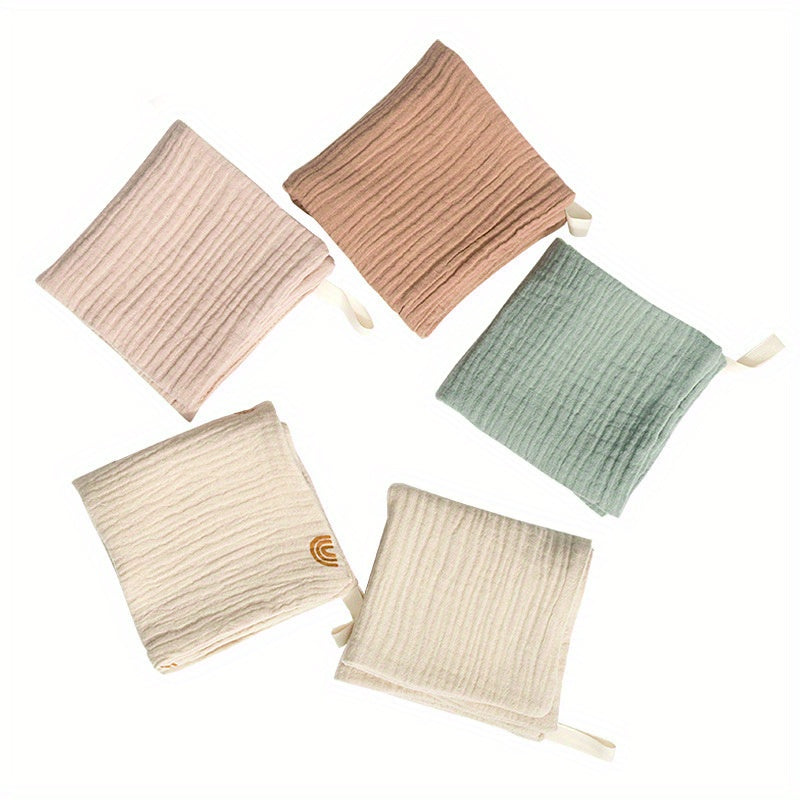 Set of 5 Soft and Absorbent Towels with Modern Striped Design - Great for Face and Hands, Perfect for Home Use as Hand Towels