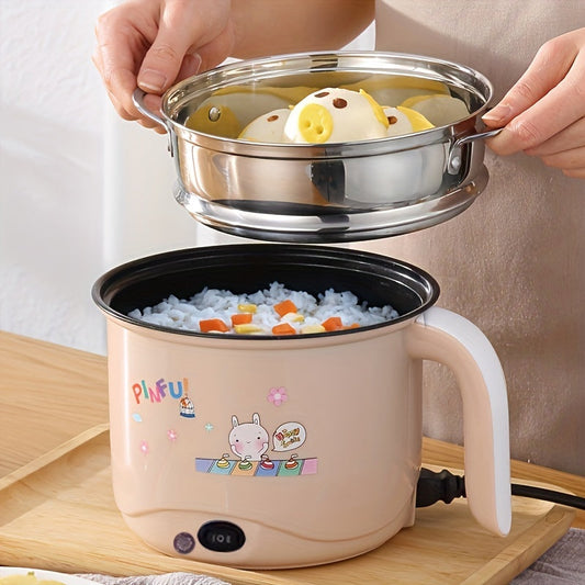 Small and compact, this 1.8L multi-functional electric rice cooker with AU plug is perfect for students living in dormitories. It can be used for cooking rice, porridge, noodles, and hot pot dishes. The cooking fire can be adjusted according to your