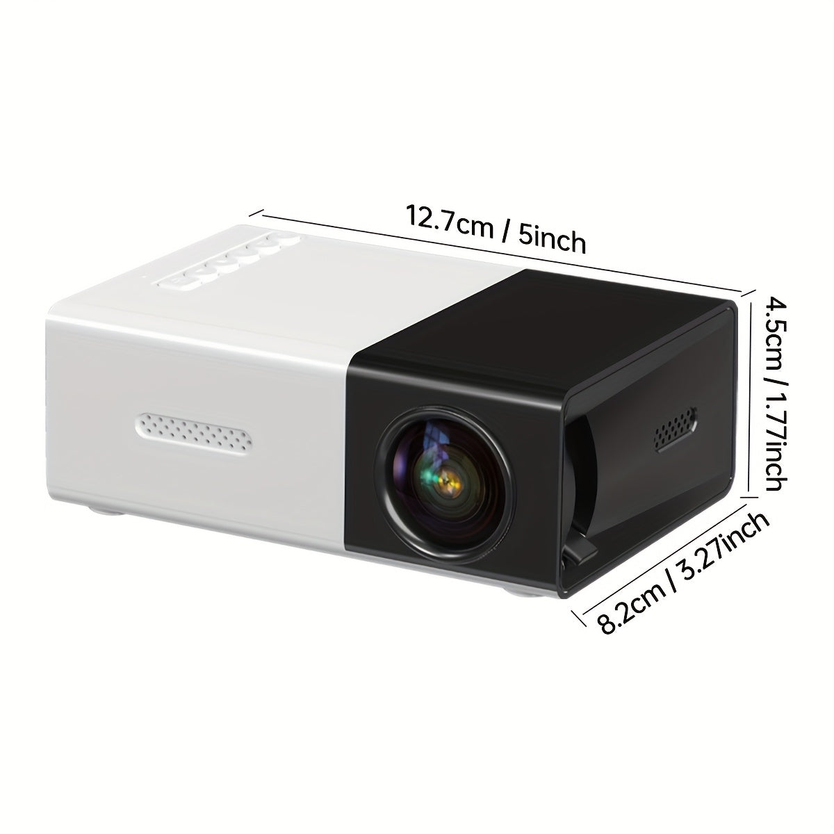 Enhance your movie experience with a 1080P supported mini HD projector for home theater, compatible with various devices.