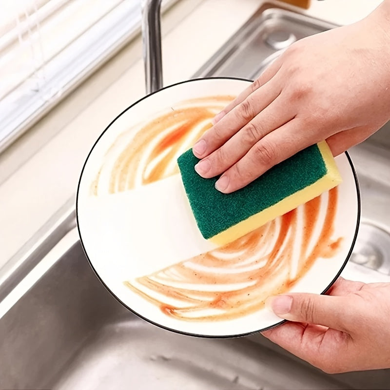 Nano Sponge Magic Dishcloth in sets of 10pcs, 12pcs, or 24pcs. These versatile cleaning tools can be used as a sponge, scouring pad, square rag, or minimalist style rag for cleaning sinks, kitchen stoves, and other surfaces. The antibacterial washable