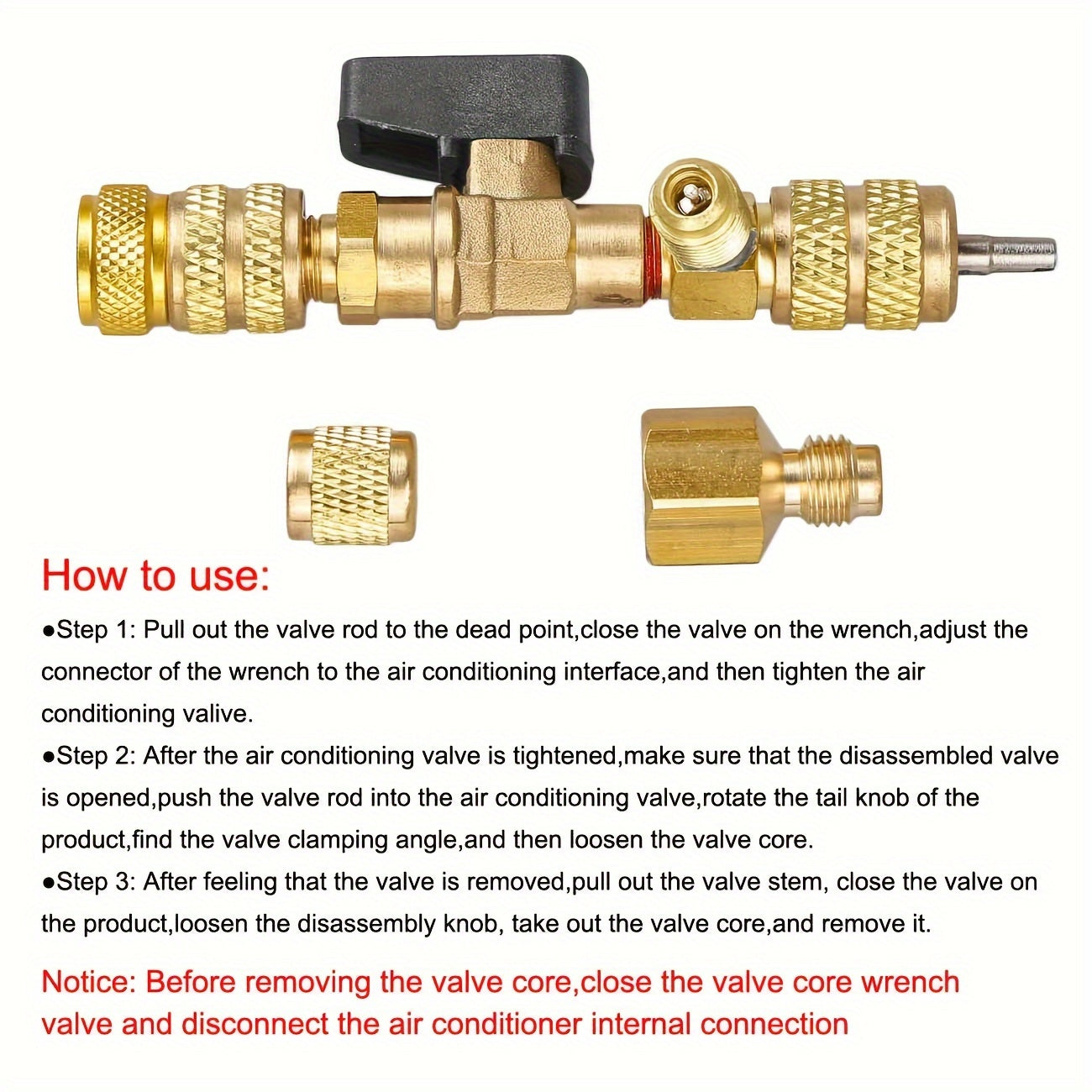 Small Blue Cores Plus Yellow Air Sealing Tool for Air Conditioner