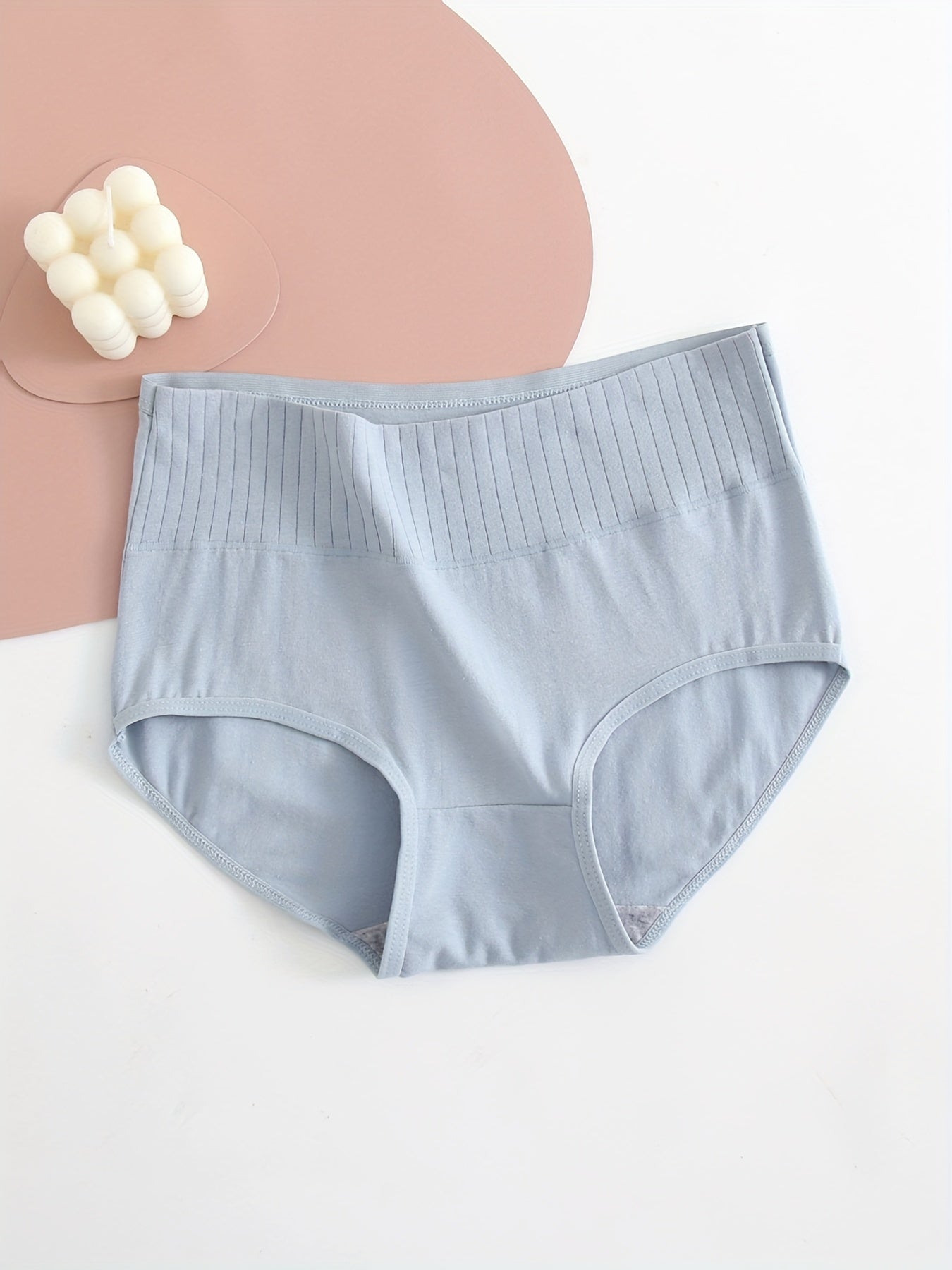 Women's 4-pack briefs made of comfortable breathable fabric in solid colors.