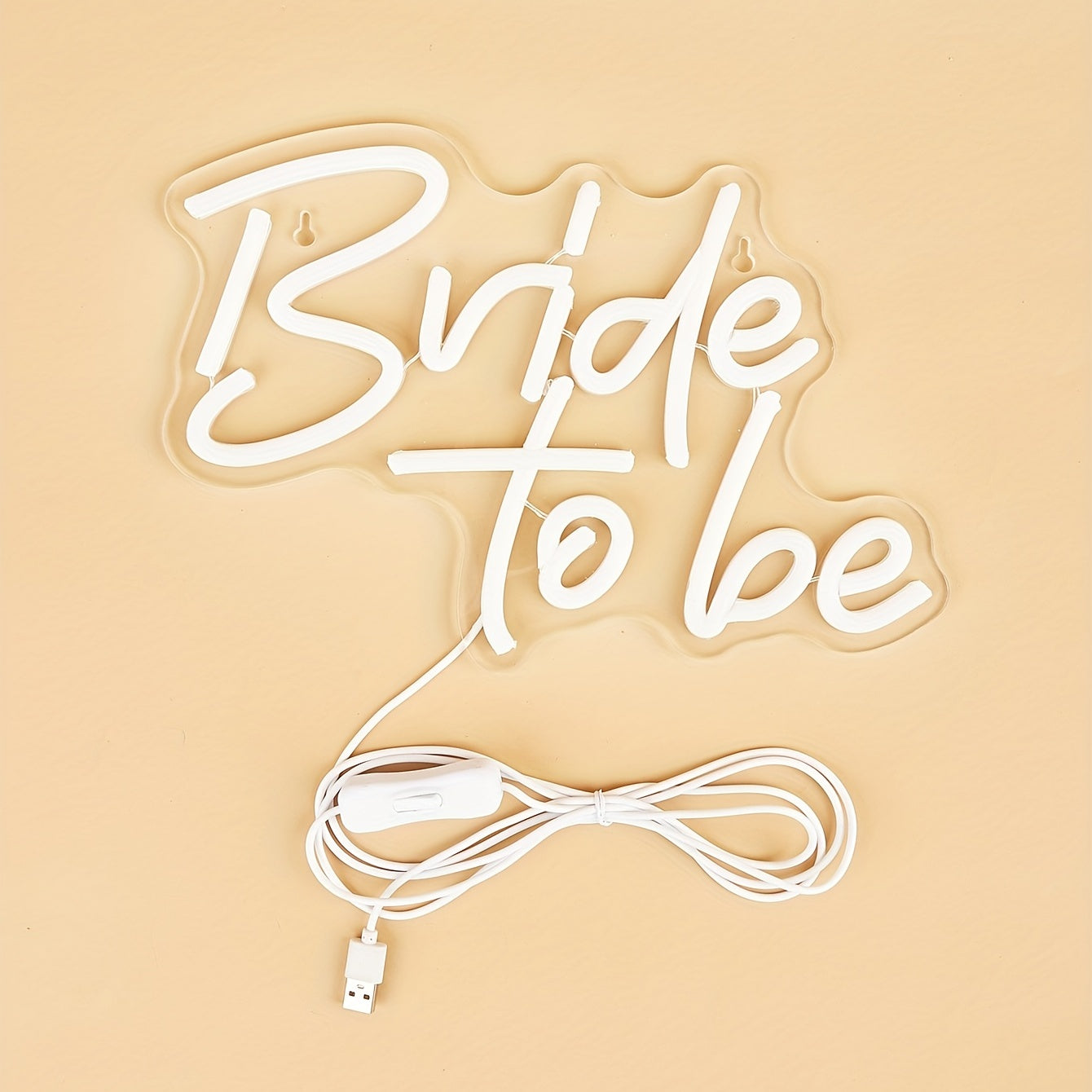 Bride To Be LED Neon Sign for wedding and party decor.