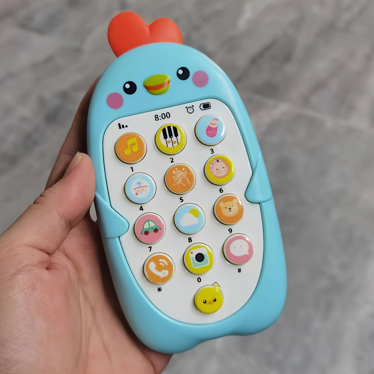 Interactive Toy Phone for Kids - Musical Educational Toy, Battery Operated with AAA Batteries, Ideal Gift for Christmas or Halloween for Children