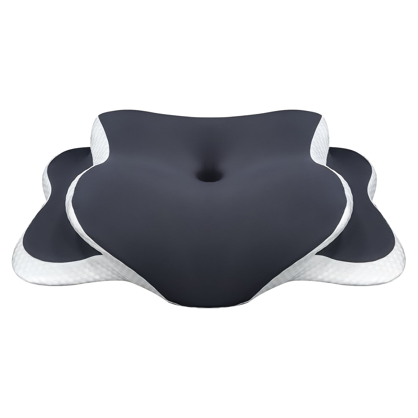 Adjustable neck pillow with ergonomic design, suitable for all sleeping positions.