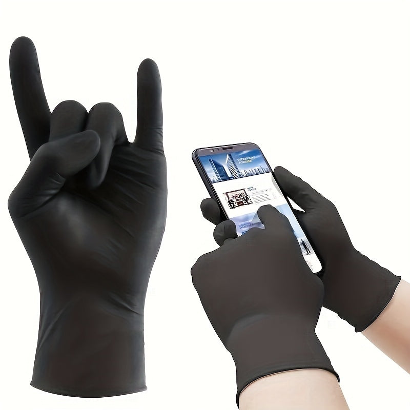 Get 20 pieces of high-quality, heavy-duty nitrile disposable gloves that are lead-free, PVC-free, and waterproof. Perfect for household cleaning, kitchen tasks, tattoo artists, pet grooming, salon services, outdoor activities, and furniture use.