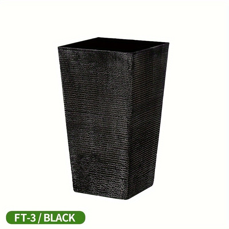 Large tall planter for outdoor or indoor use.