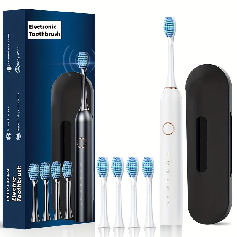 Sonic Electric Toothbrush for Adults with Whitening and Rechargeable features, suitable for couples.