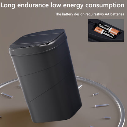 The 13L/17L intelligent induction trash can is versatile for use in the living room, kitchen, and bathroom.