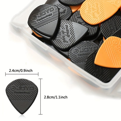 Set of JOYO guitar picks, 5-20pcs, 1.4mm thickness, non-slip, premium plastic material, for acoustic and electric guitars.