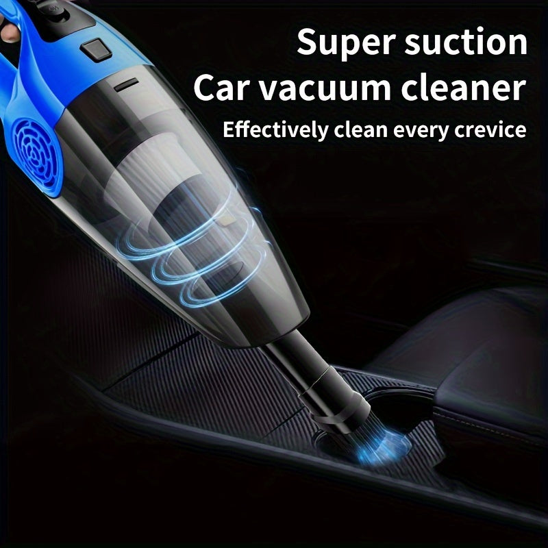 Portable car vacuum cleaner with strong suction power for effective dust removal.