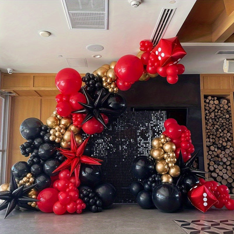 12pcs Explosion Star Foil Balloons for various occasions.