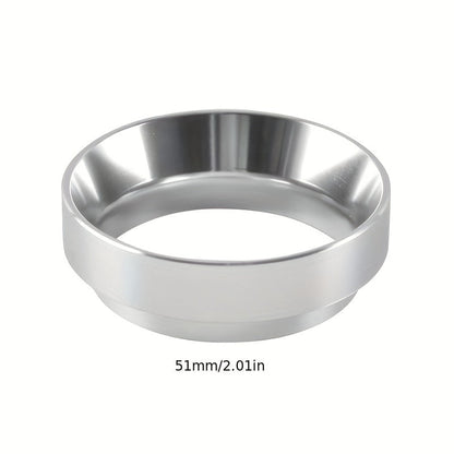 Practical and user-friendly Magnetic Aluminum Coffee Ring Concentrated Coffee Funnel in 51/53/58mm sizes.