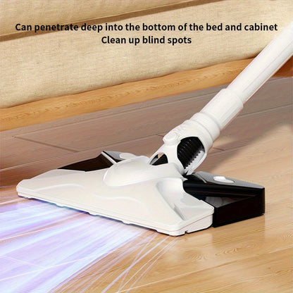 Wireless vacuum cleaner with lightweight design, built-in water tank, USB charging, 36V max power, and 0.3-0.4L dust cup.