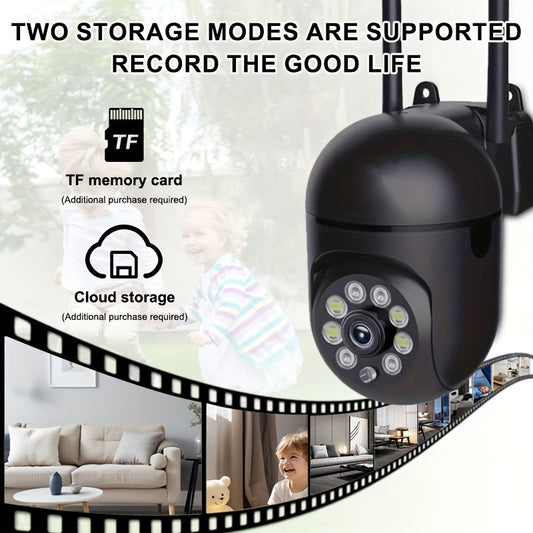 The Teruhal 3MP HD Wi-Fi Security Camera offers 355° Pan-Tilt-Zoom capabilities, Night Vision, AI Motion Detection, Two-Way Audio, Color Night Vision, 2.4G Intercom, Remote Control, and Home Surveillance System compatibility. Powered by USB and