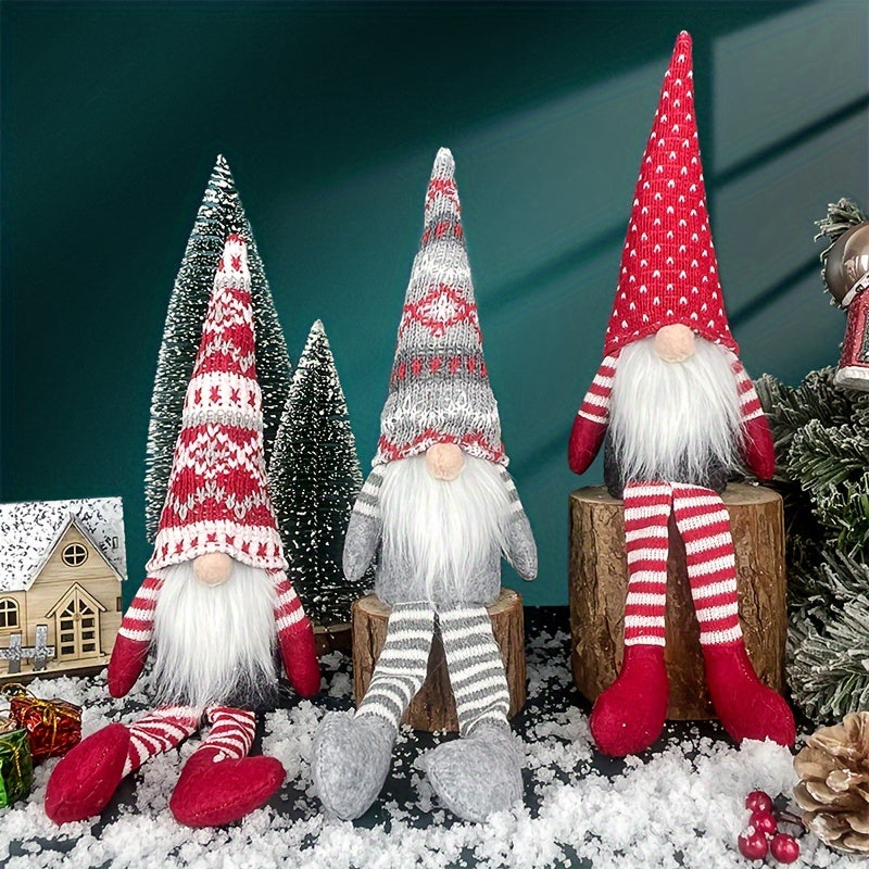 Add holiday cheer with a Christmas faceless old man decoration, measuring 36.07x8.89 cm, for your home decor.