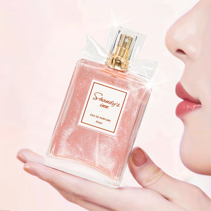 50ml Eau De Parfum for women with refreshing, long-lasting scent of floral and fruity notes, ideal for dating and daily wear. Perfect gift for her.