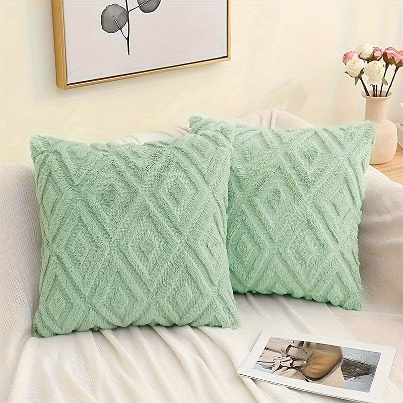 Modern argyle throw pillow cover for sofa or office, Nordic style.