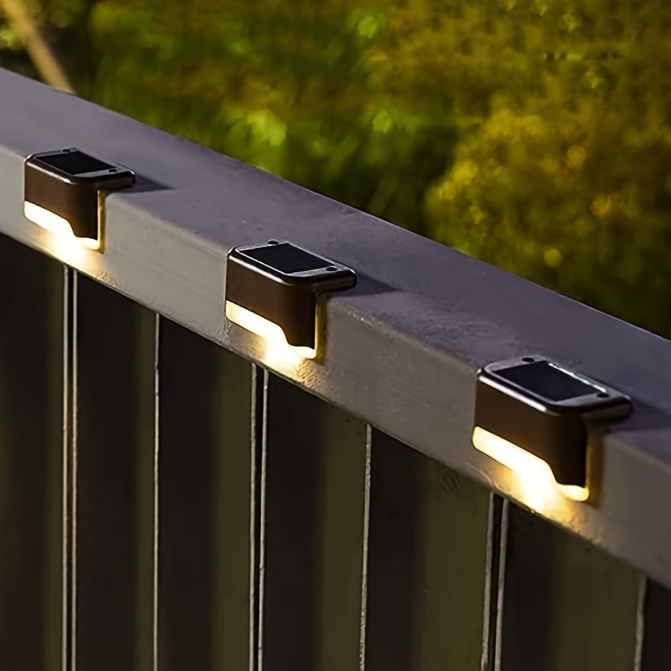 16/12/4pcs Solar Step Light for Outdoor LED Deck Stair, with multiple color options.