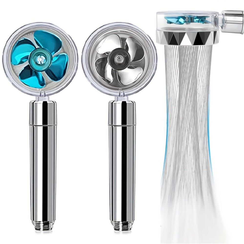 One turbocharged shower head with various features and accessories to provide a luxurious shower experience.