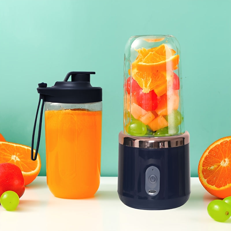 Introducing the upgraded version of our portable juicer set with a powerful 1500mAh ultra long battery. This juicer now features 10 blade heads for increased efficiency and super power. Perfect for making fresh fruit juices, it comes with both a single