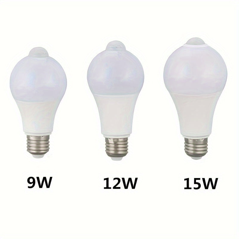 New Human Body Sensing LED Bulb, E27 Screw Mouth, Suitable for Corridors, Passages, Studios.