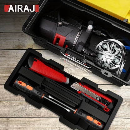 AIRAJ 1pc Multifunctional Mini Tool Box with Handle, Organizer Storage Box, Lightweight & Durable for Craft and Household Use