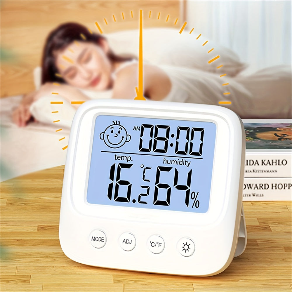 Indoor Mini Temperature and Humidity Meter with High Precision for Home, Greenhouse, and Other Indoor Environments - Measures Dry and Wet Temperatures