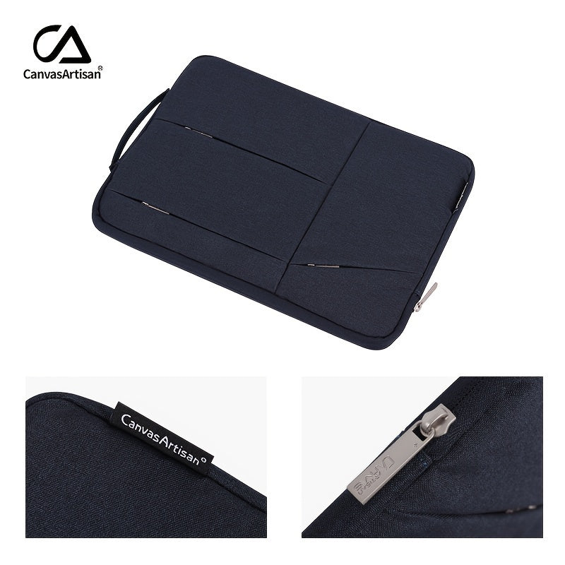 Durable, waterproof laptop sleeve by Canvas Artisan brand, ideal for daily office use with Matebook and Thinkpad compatibility.